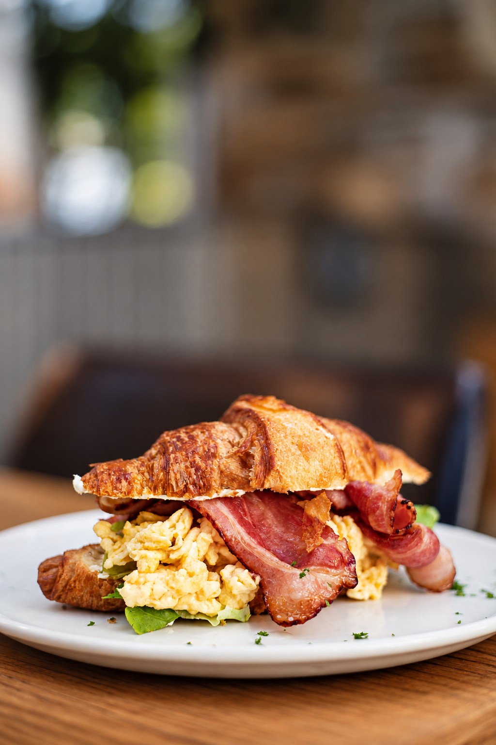 Golden Egg & Bacon Croissant at Olivia&rsquo;s Kitchen, Windhoek