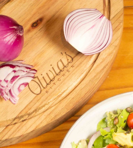 Olivia&rsquo;s Kitchen branded serving board
