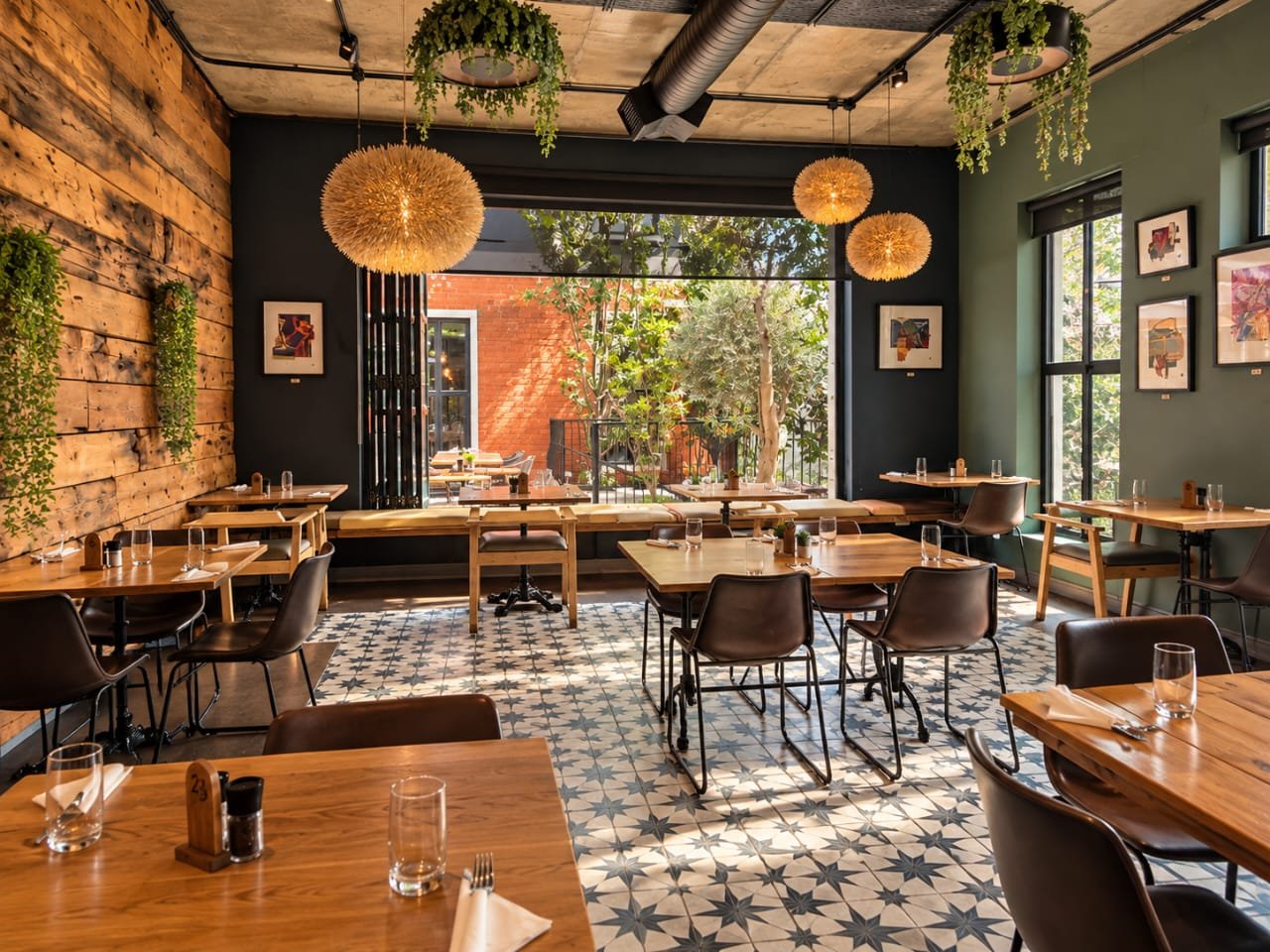 The dining room at Olivia’s Kitchen, Am Weinberg, Windhoek